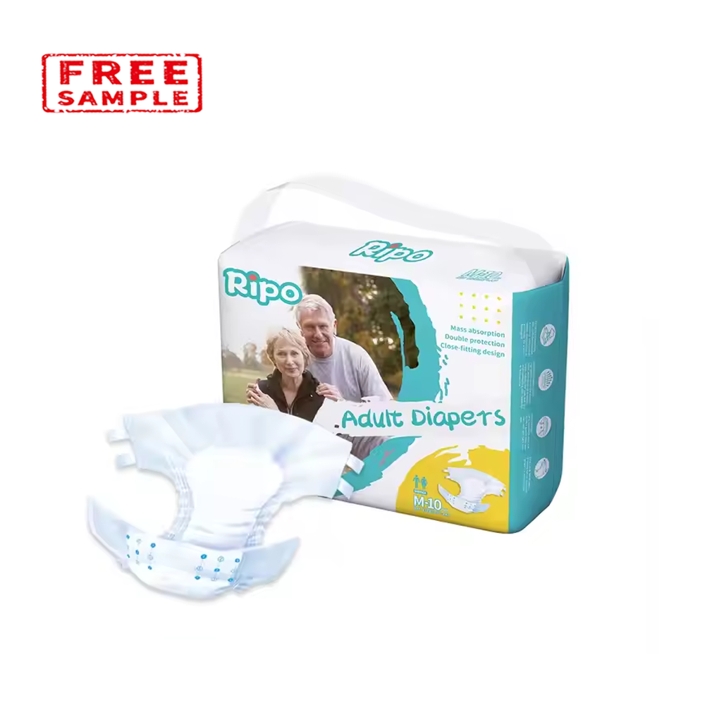 Promotion Free Samples Adult Diaper Super Dry Printed Cheap Bulk Disposable Incontinence Adult Diaper