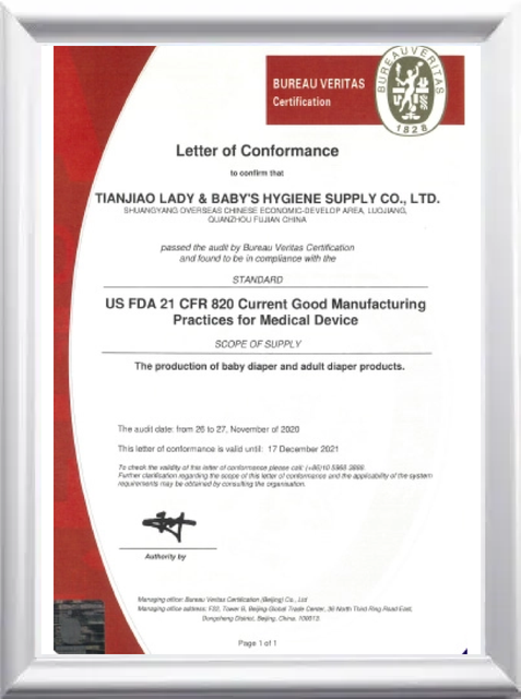 BUREAU VERITAS CERTIFICATE