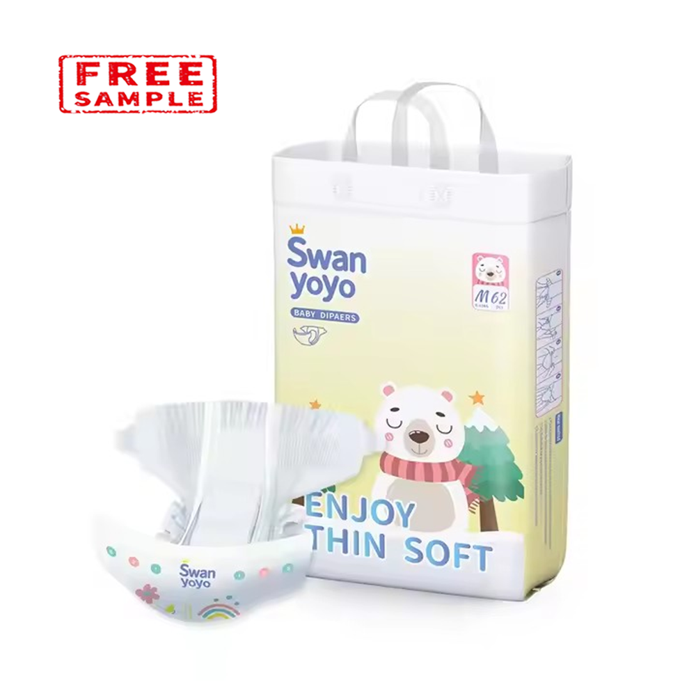 Breathable high absorbent bulk baby diapers